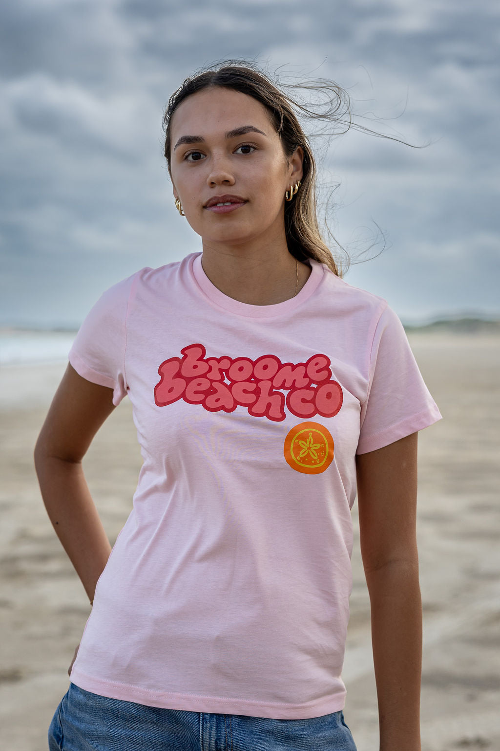 Ladies Dune Tee - Pink Bubble