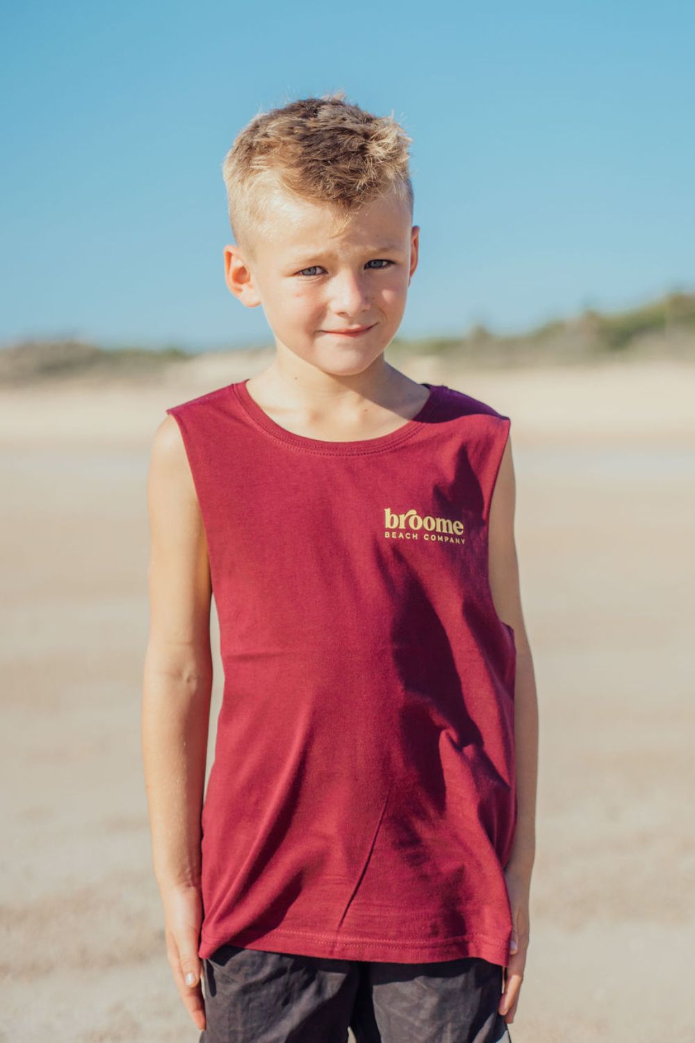 Kids Tank - Maroon