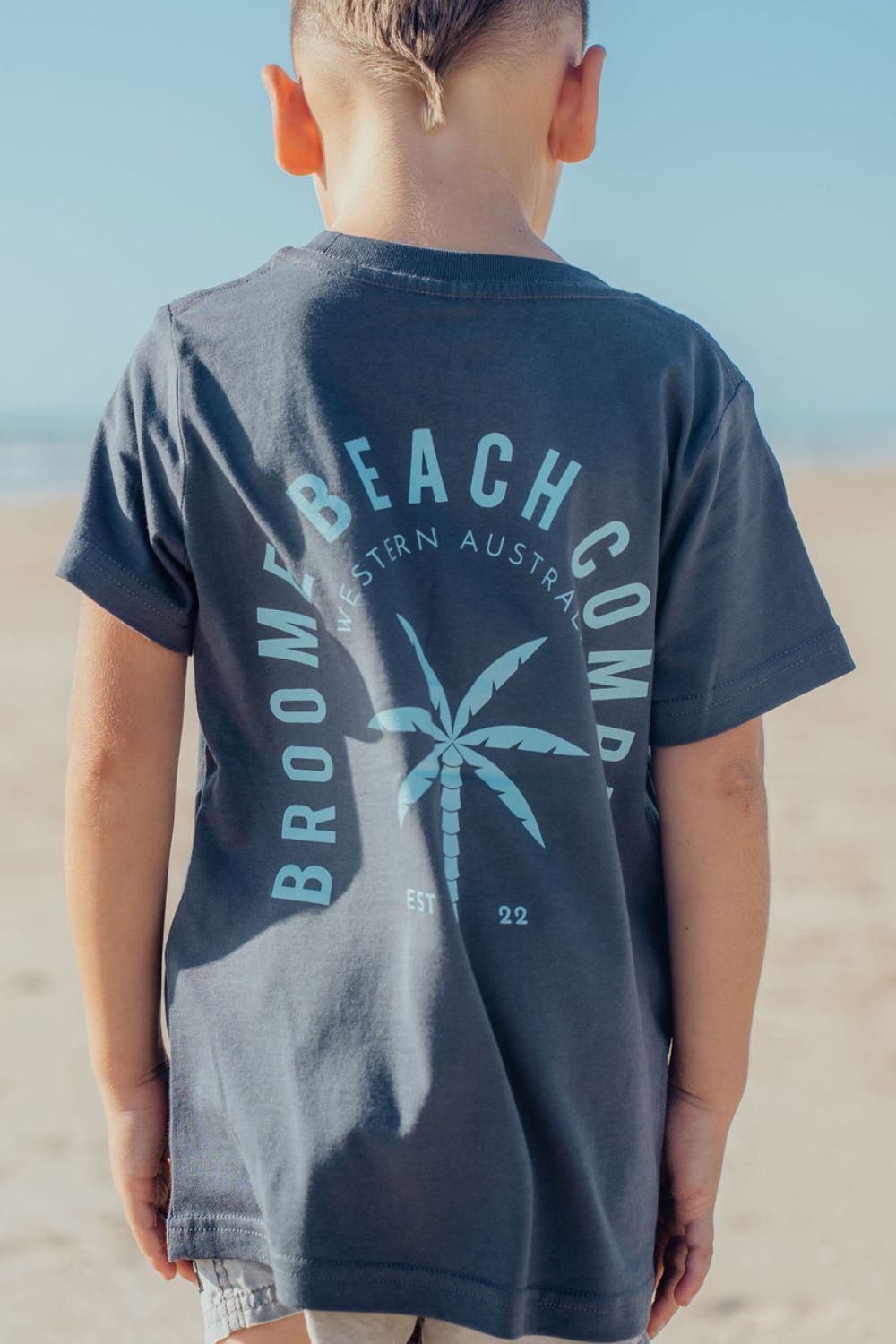 Kids Mini Coast Tee - Steel Blue