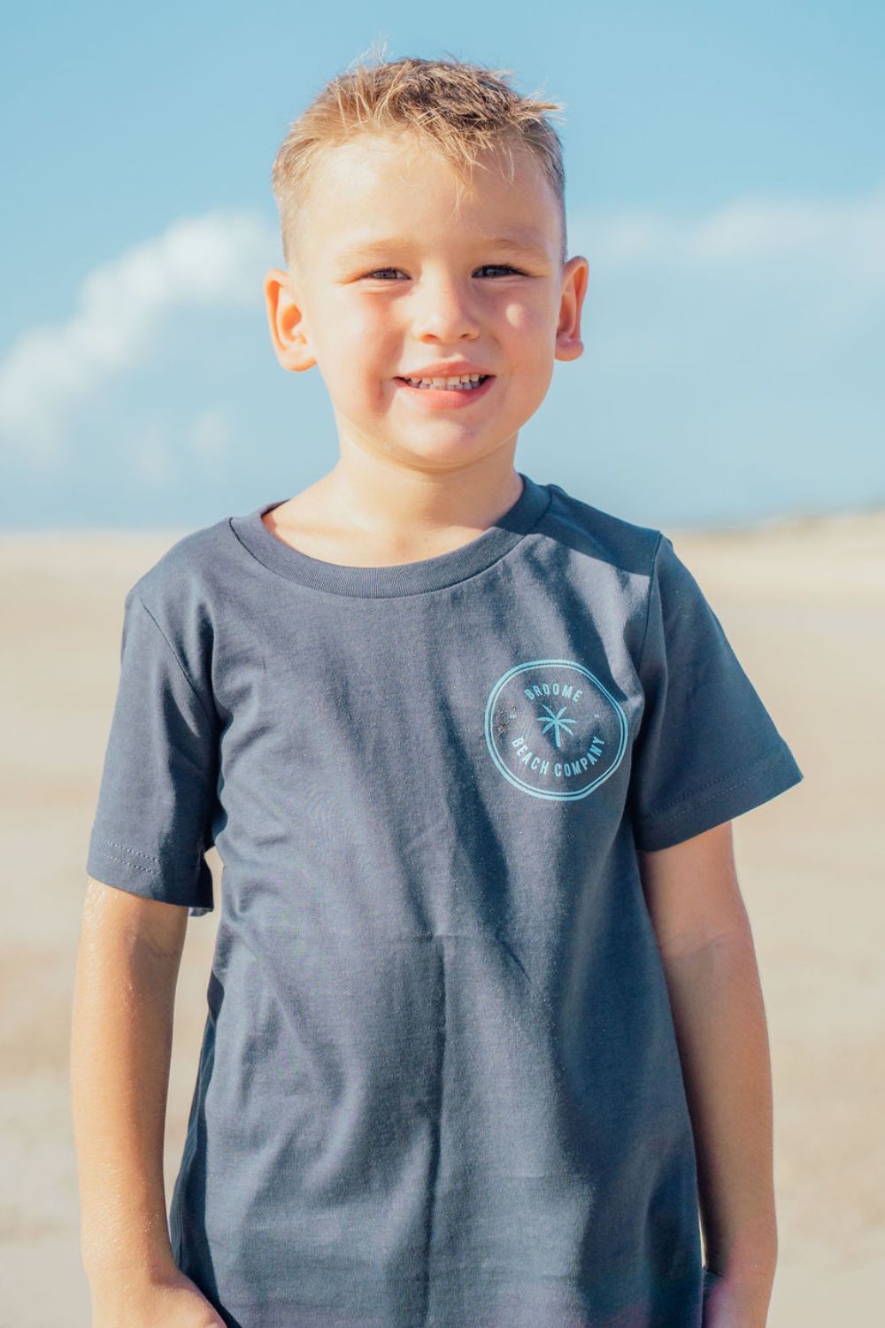 Kids Mini Coast Tee - Steel Blue