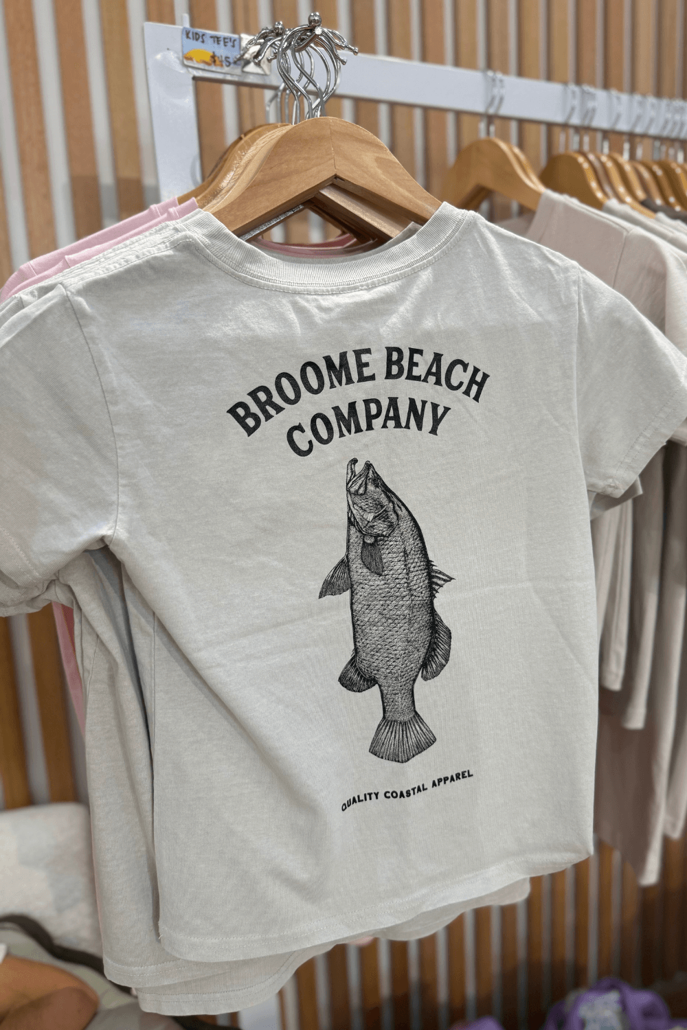 Kids Mini Coast Tee- Bone Barra Classic