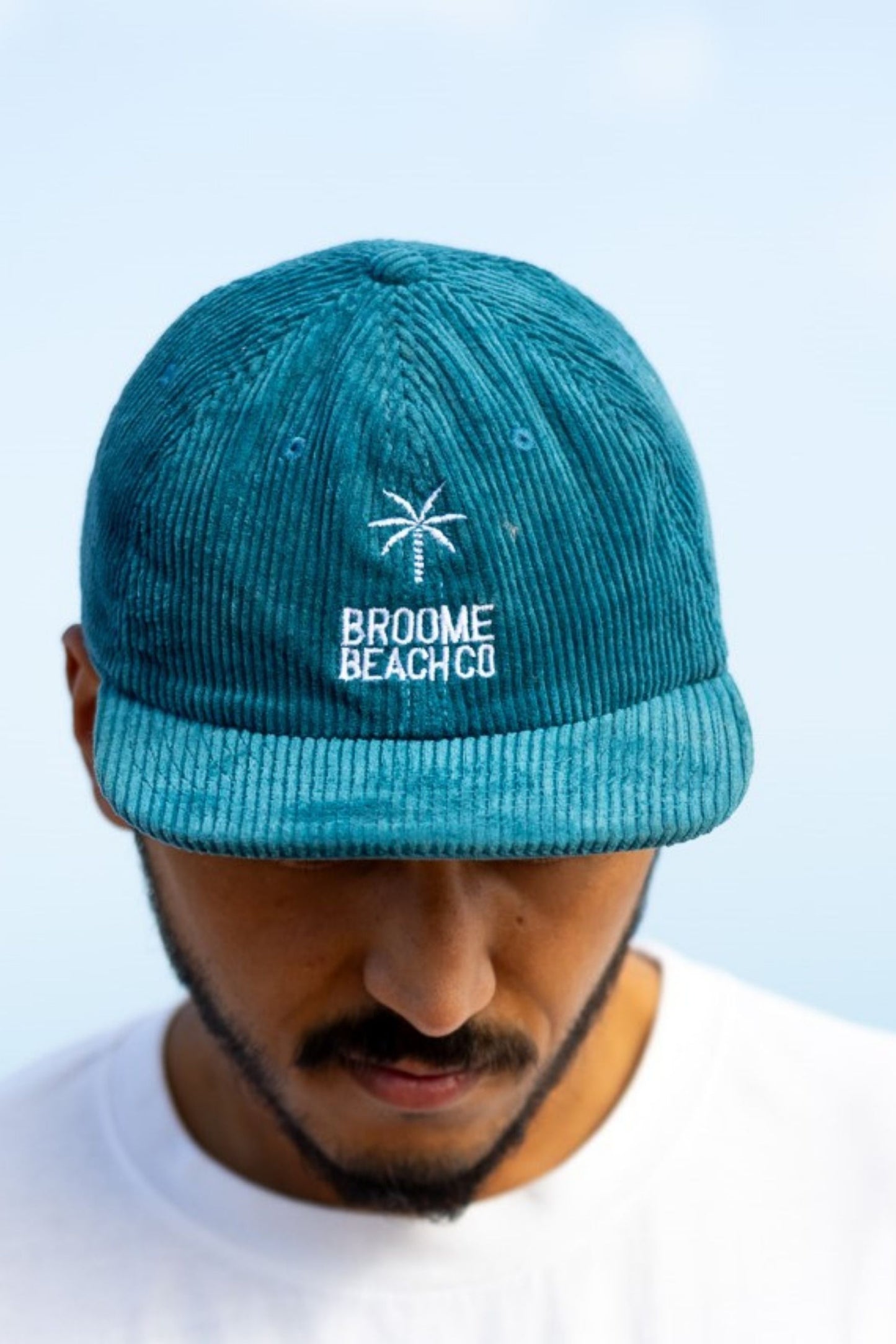 Retro Cord Cap - Azure Blue