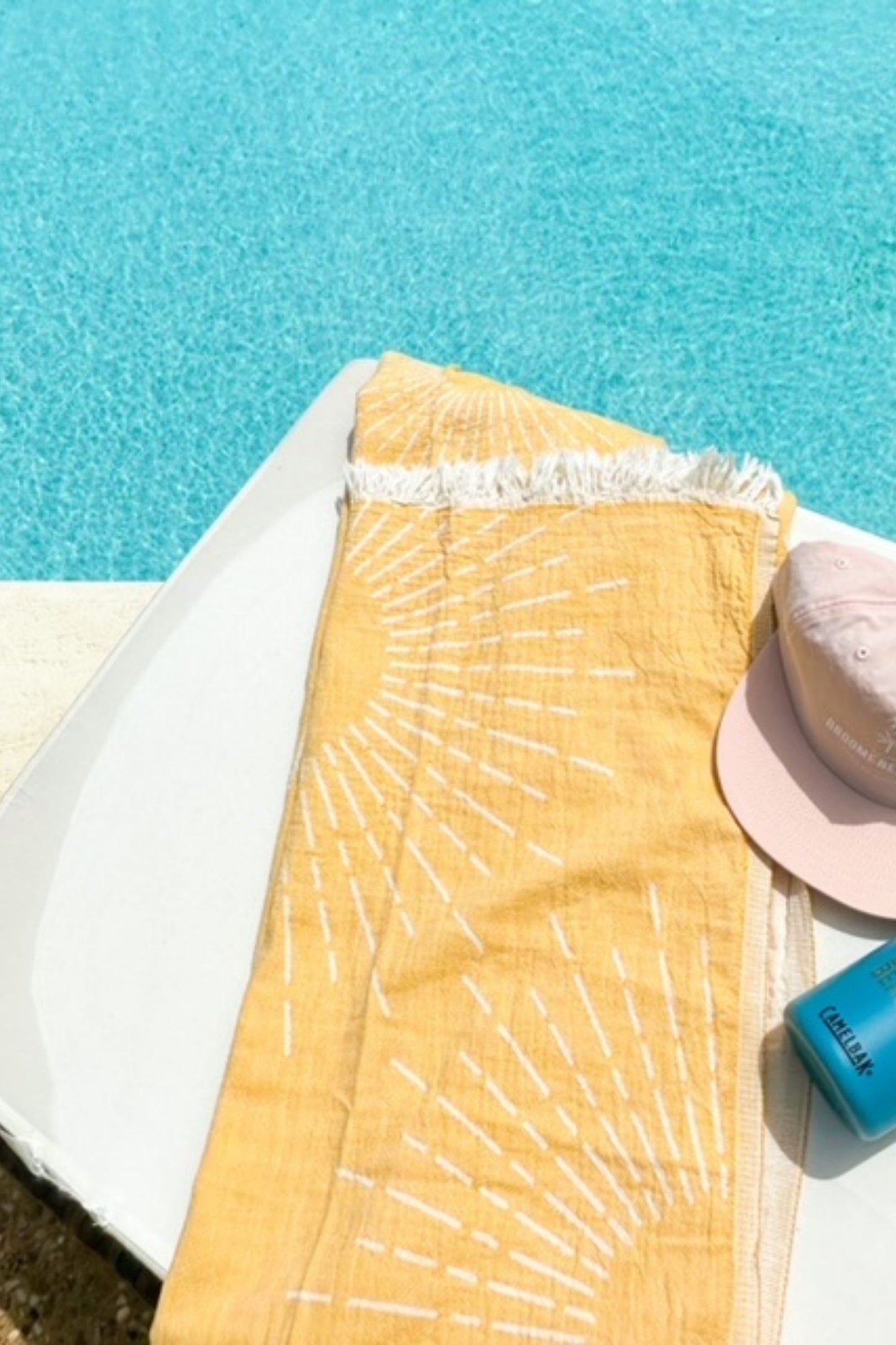 Premium Broome Beach Turkish Towel - Sunshine Sun