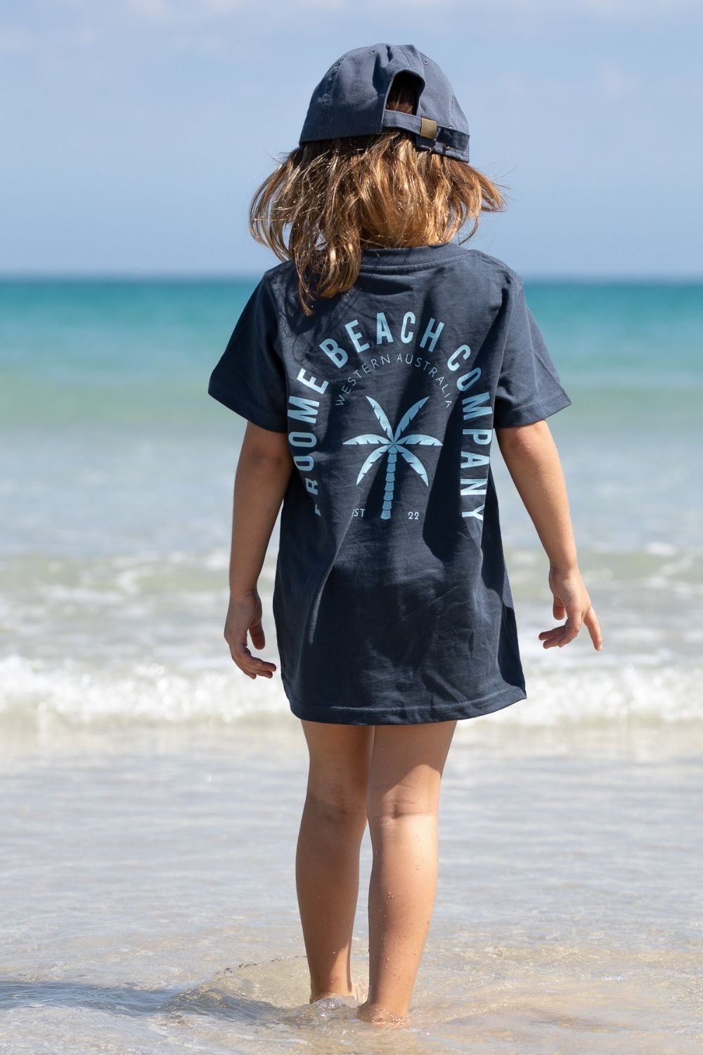 Kids Mini Coast Tee - Steel Blue