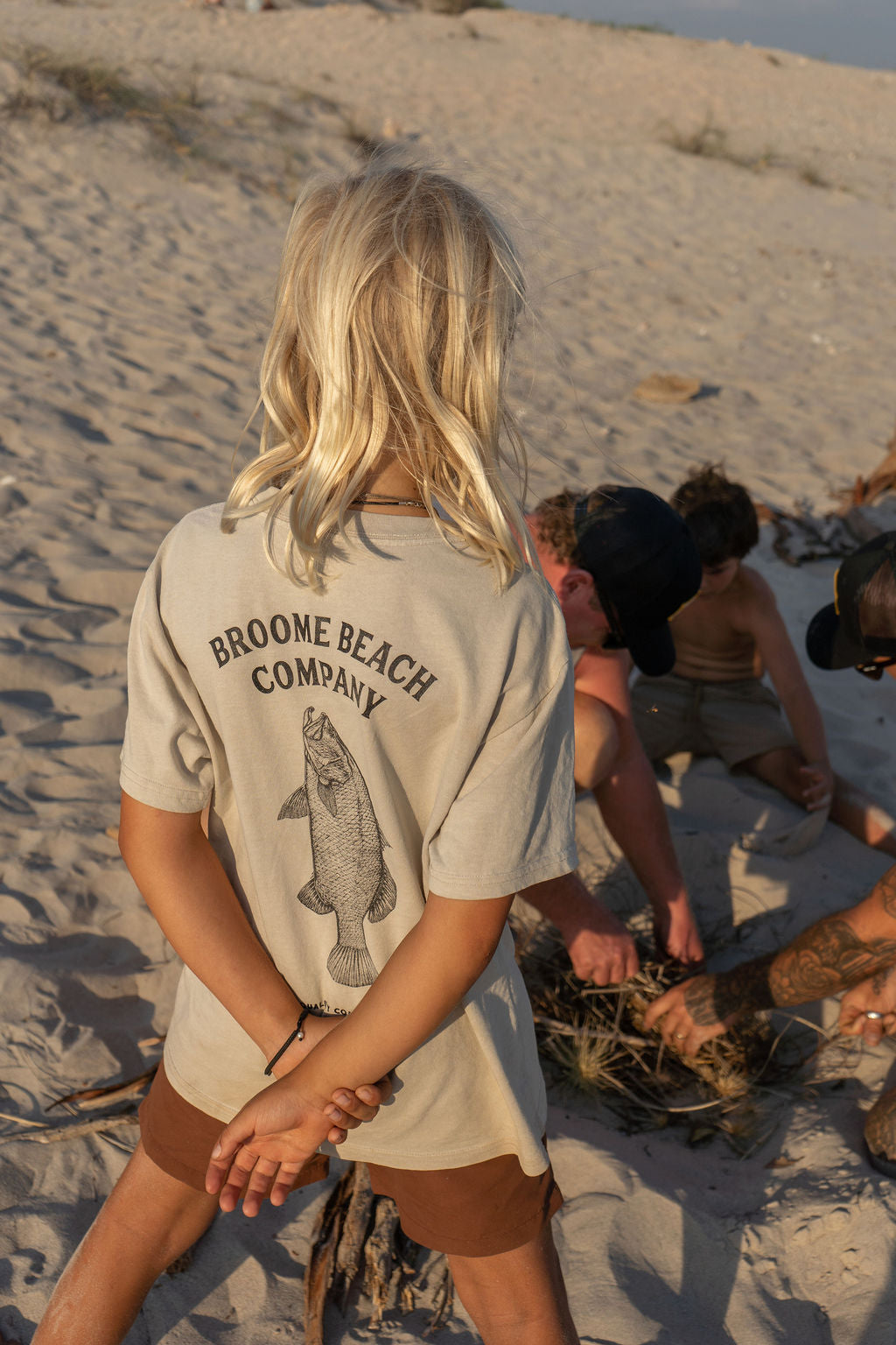 Kids Mini Coast Tee- Bone Barra Classic
