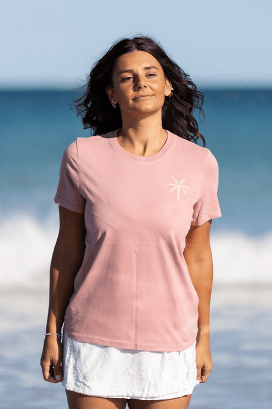 Ladies Dune Tee - Washed Pink
