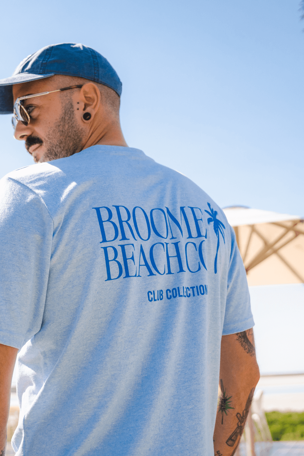 Common Tee - Sky Blue Club Palm