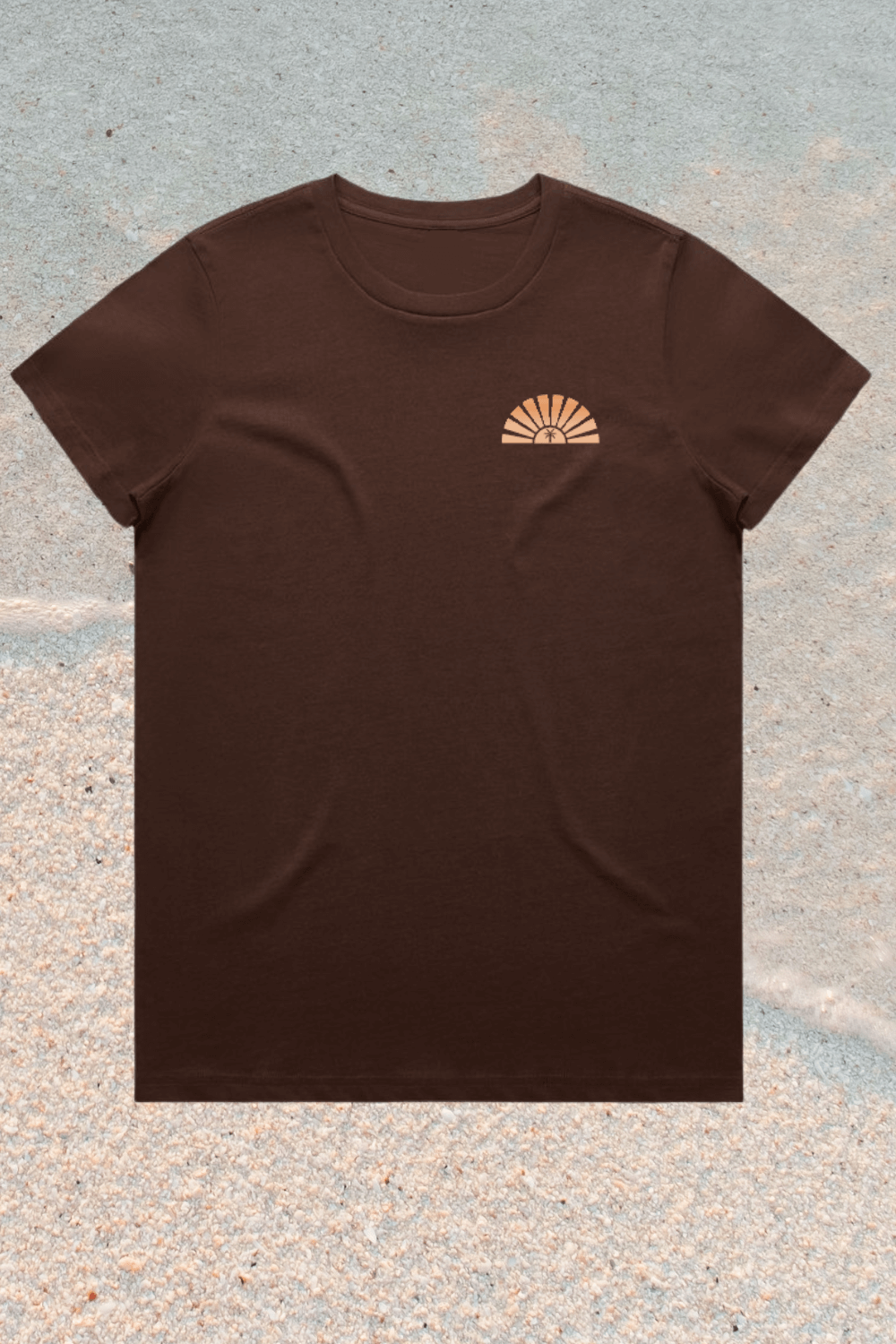 Ladies Dune Tee - Chocolate Sunset