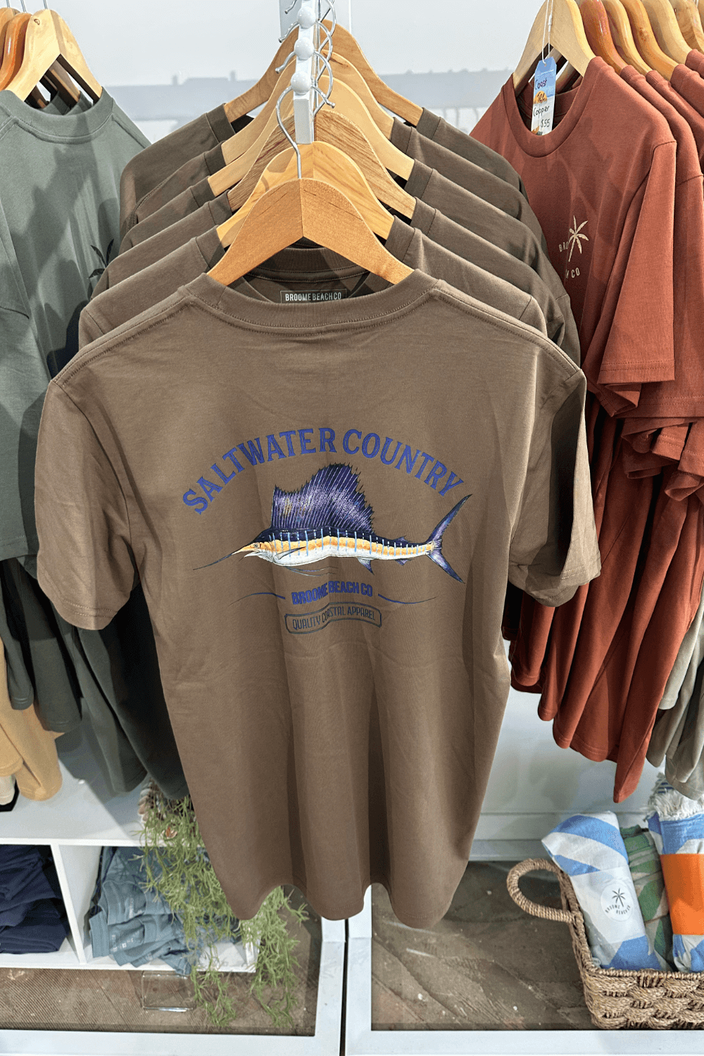 Saltwater Sailfish Tee - Hazelnut