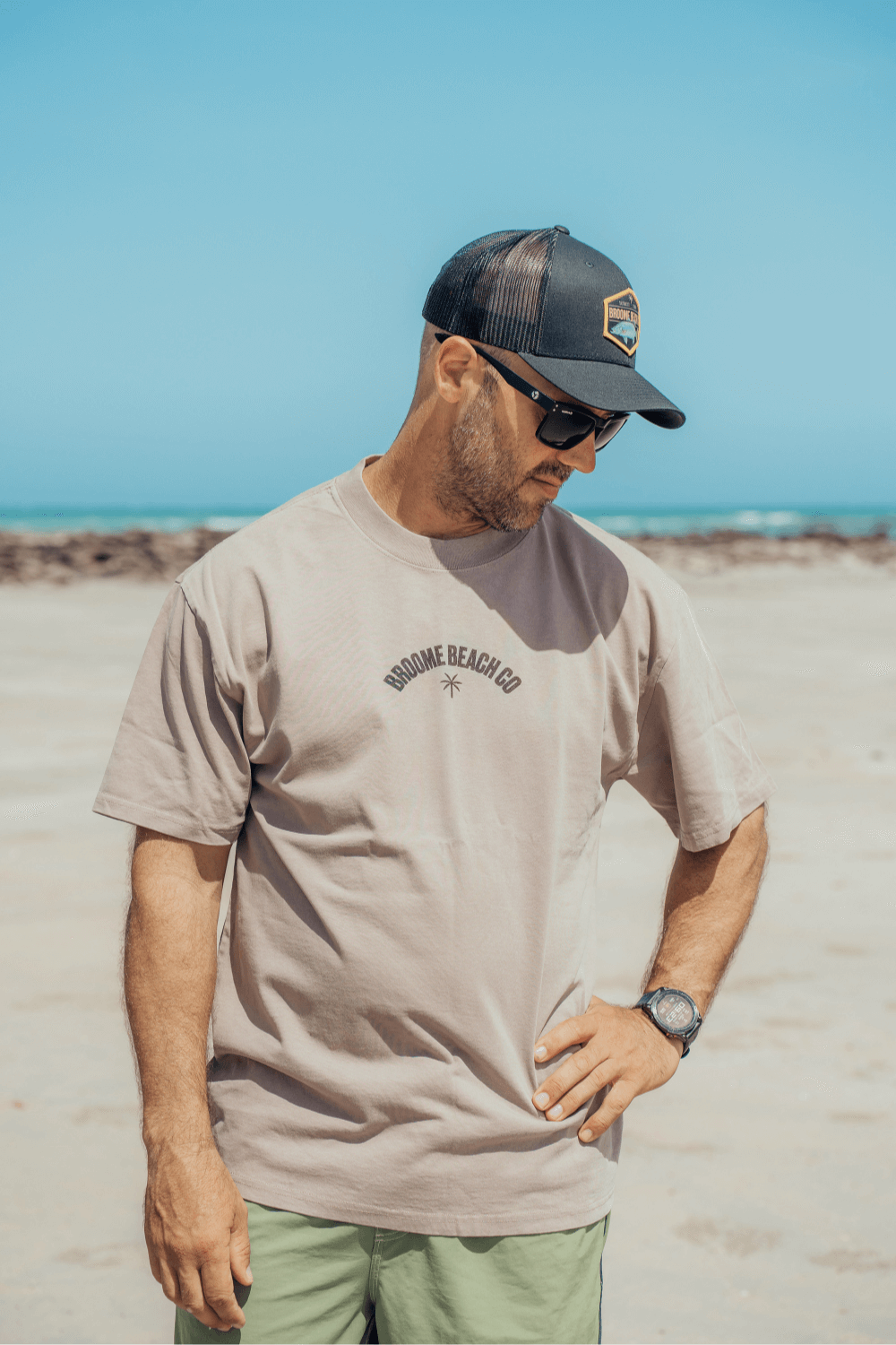 Mens Heavy Tee - Washed Dove Grey