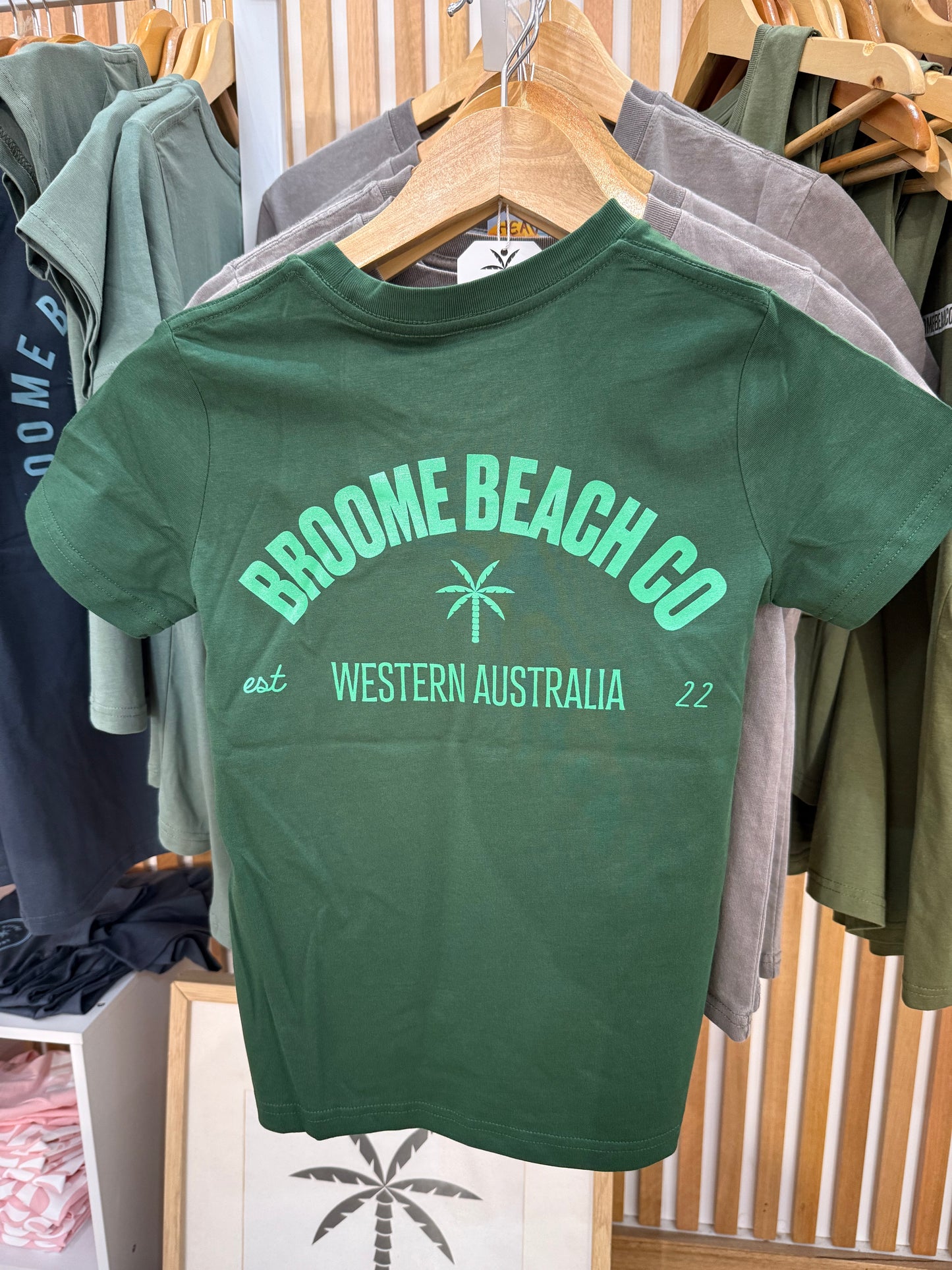 Kids Mini Coast Tee - Deep Green