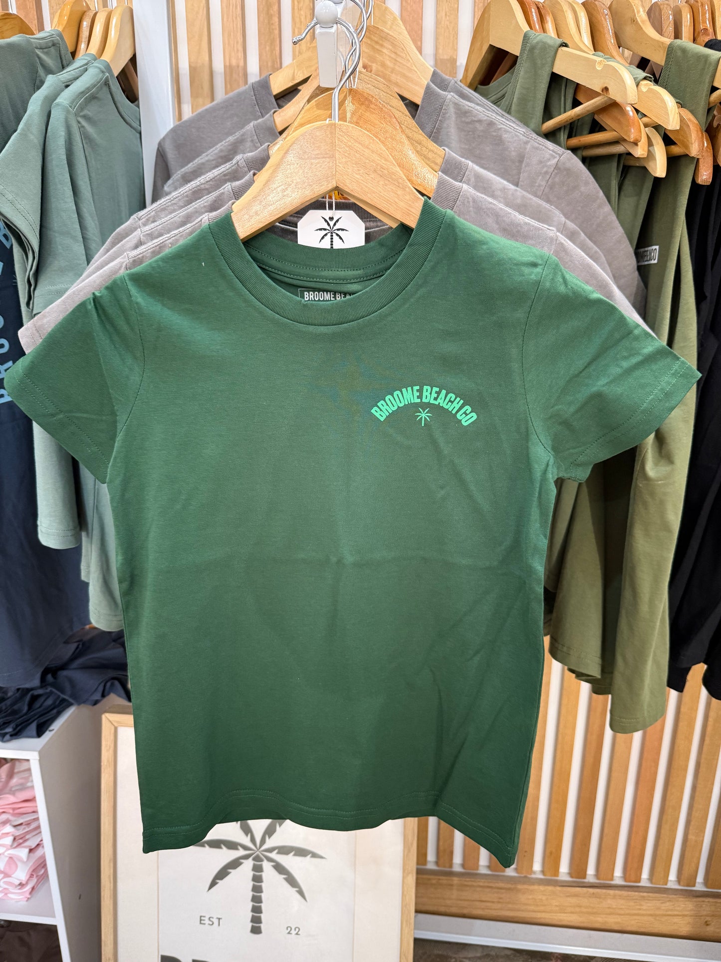 Kids Mini Coast Tee - Deep Green