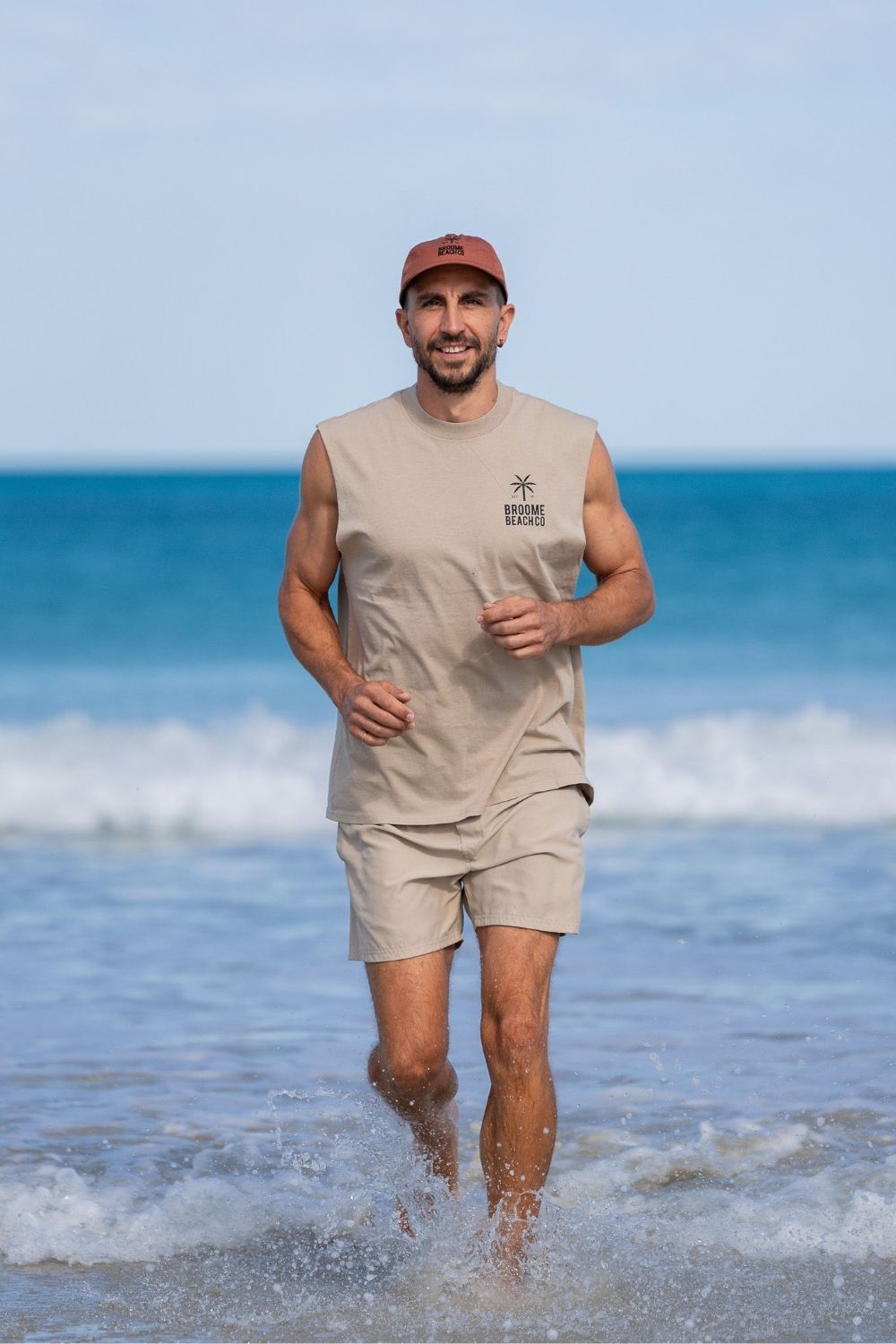 Faded Muscle Tank - Sand