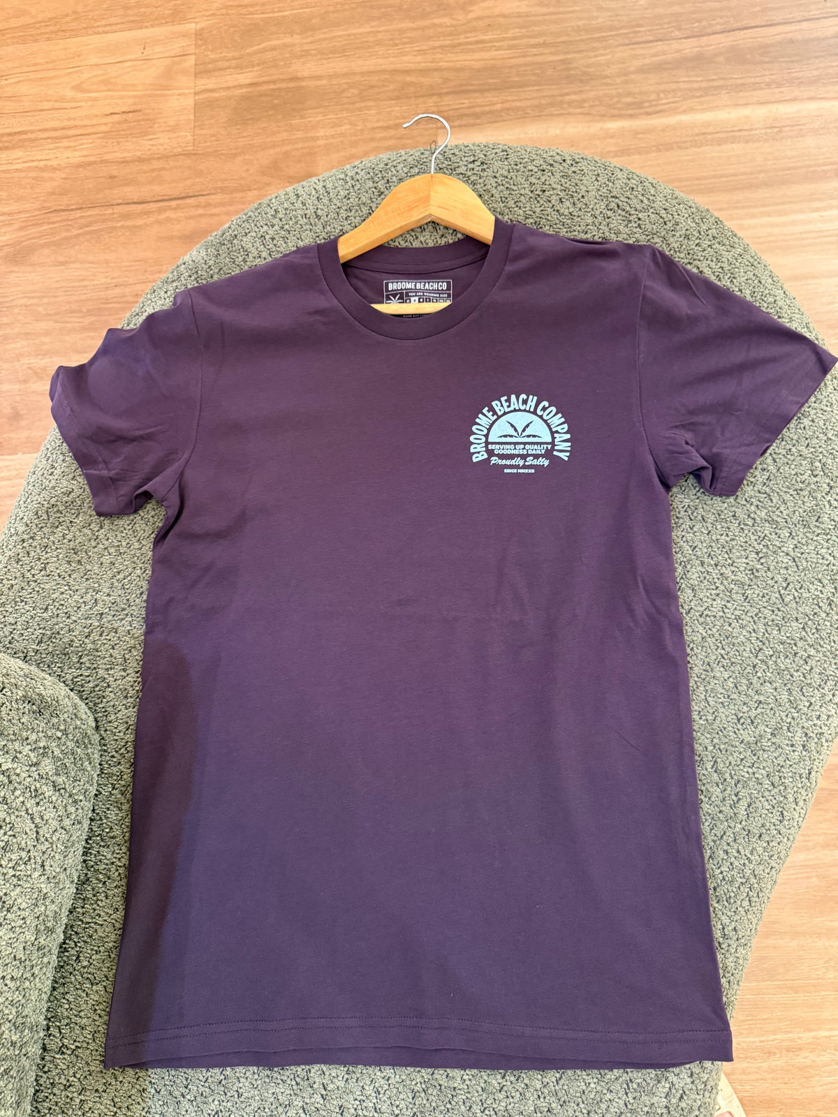 Coast Tee - Plum & Sky Blue