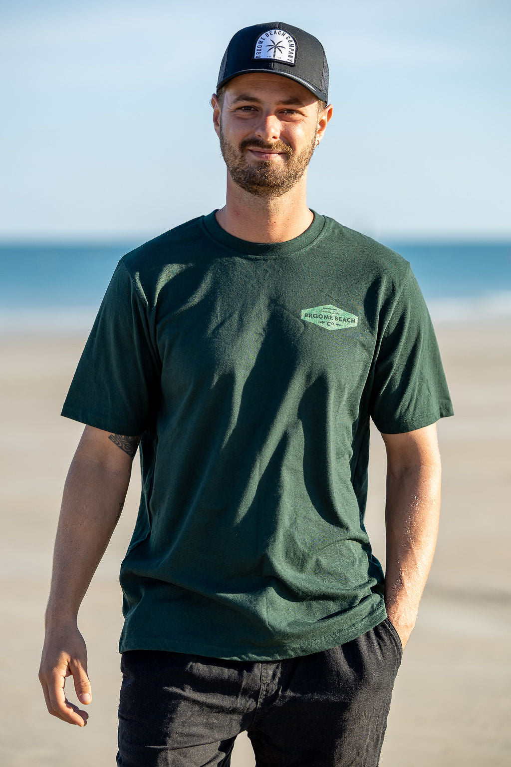 Common Tee - Deep Green Proudly Salty