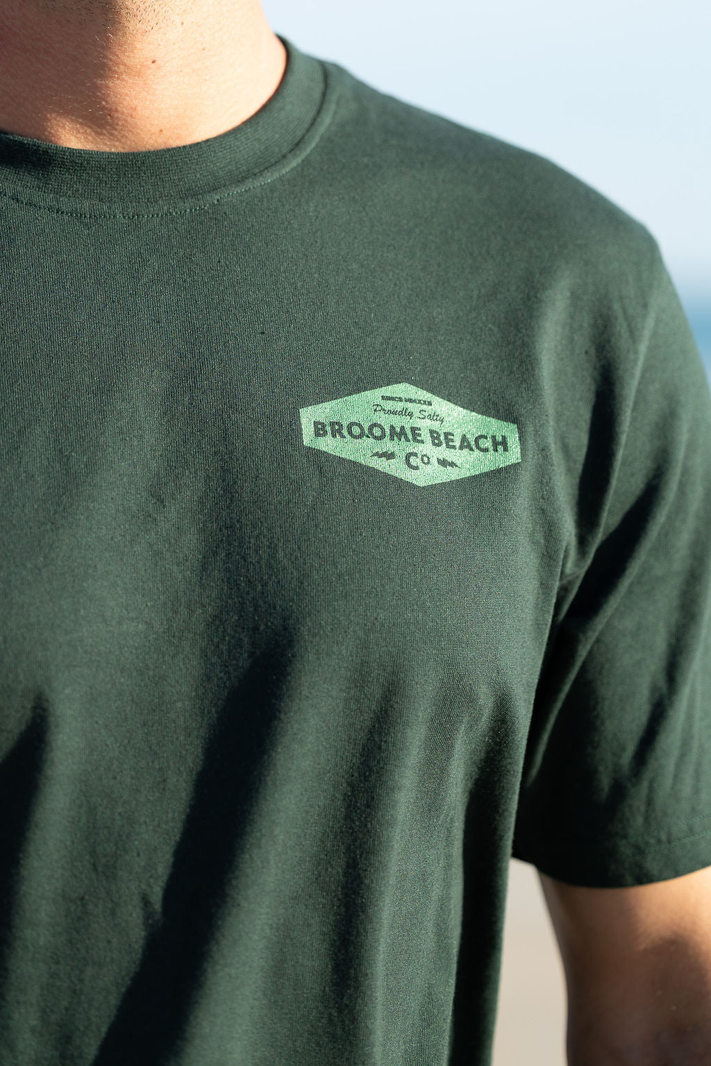 Common Tee - Deep Green Proudly Salty