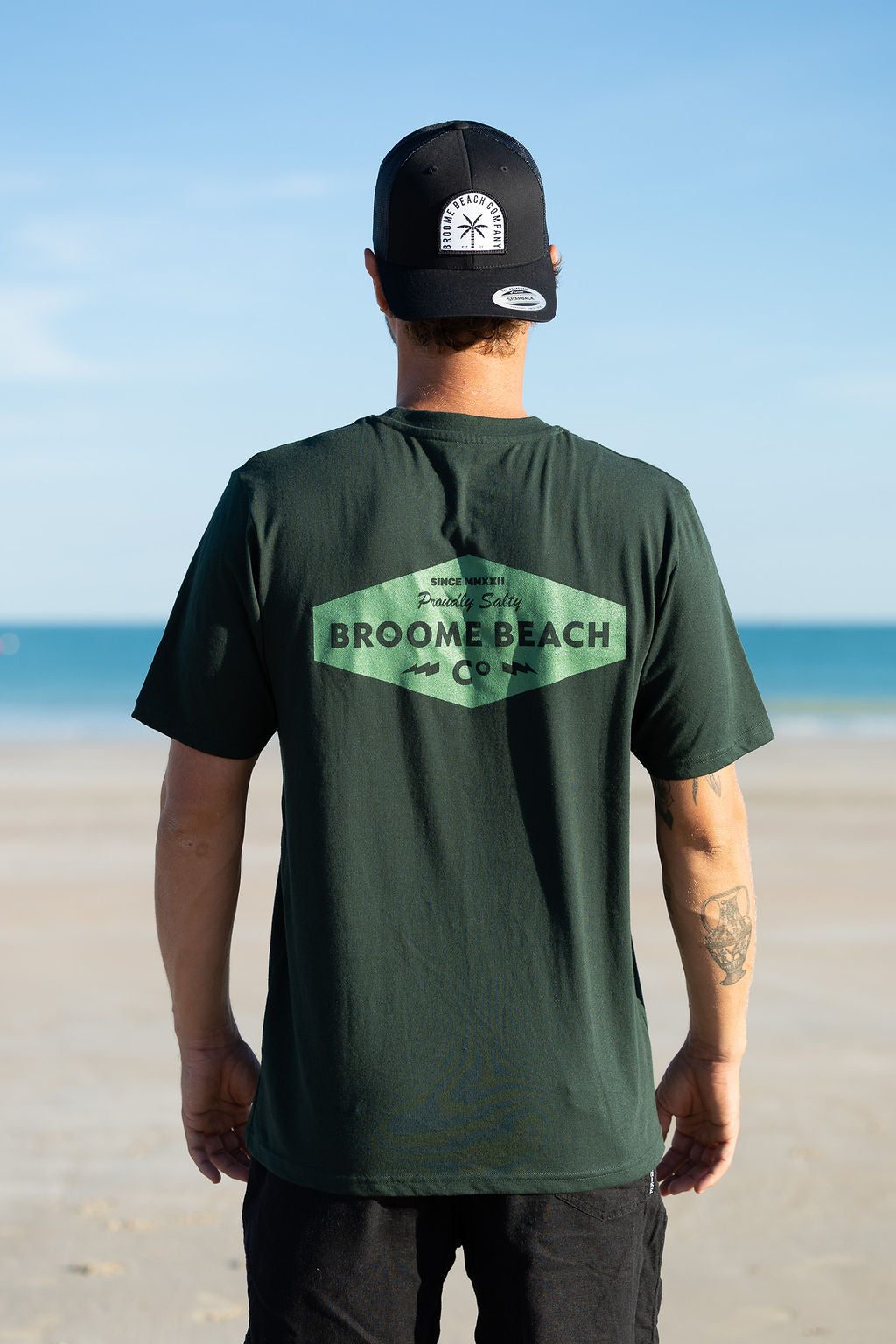 Common Tee - Deep Green Proudly Salty
