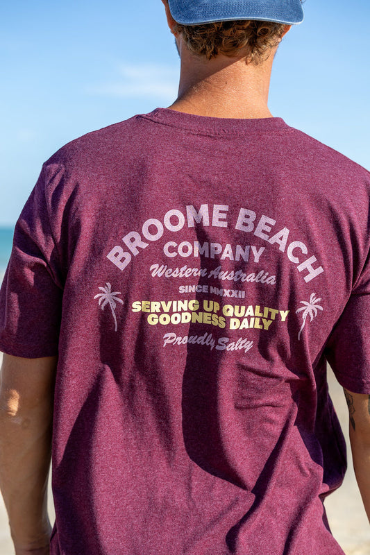 Common Tee - Washed Plum & Gold