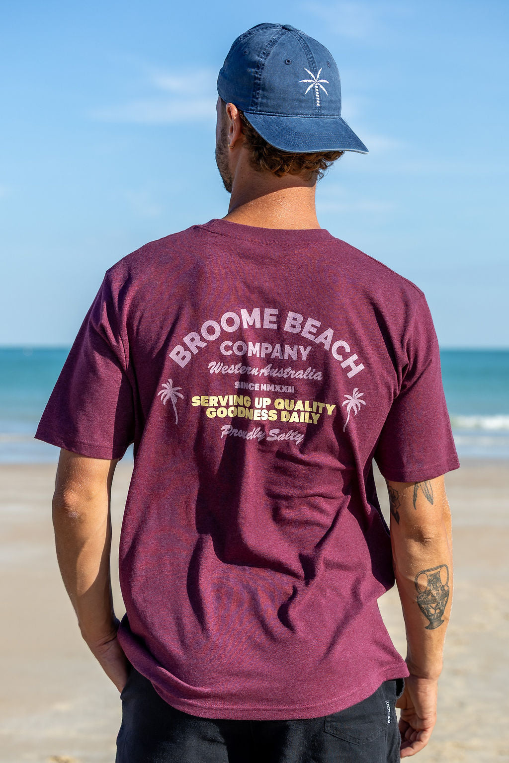 Common Tee - Washed Plum & Gold