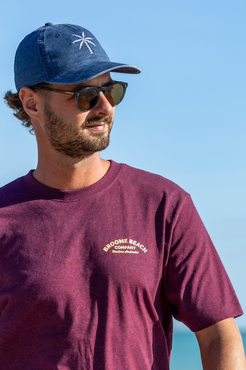 Common Tee - Washed Plum & Gold