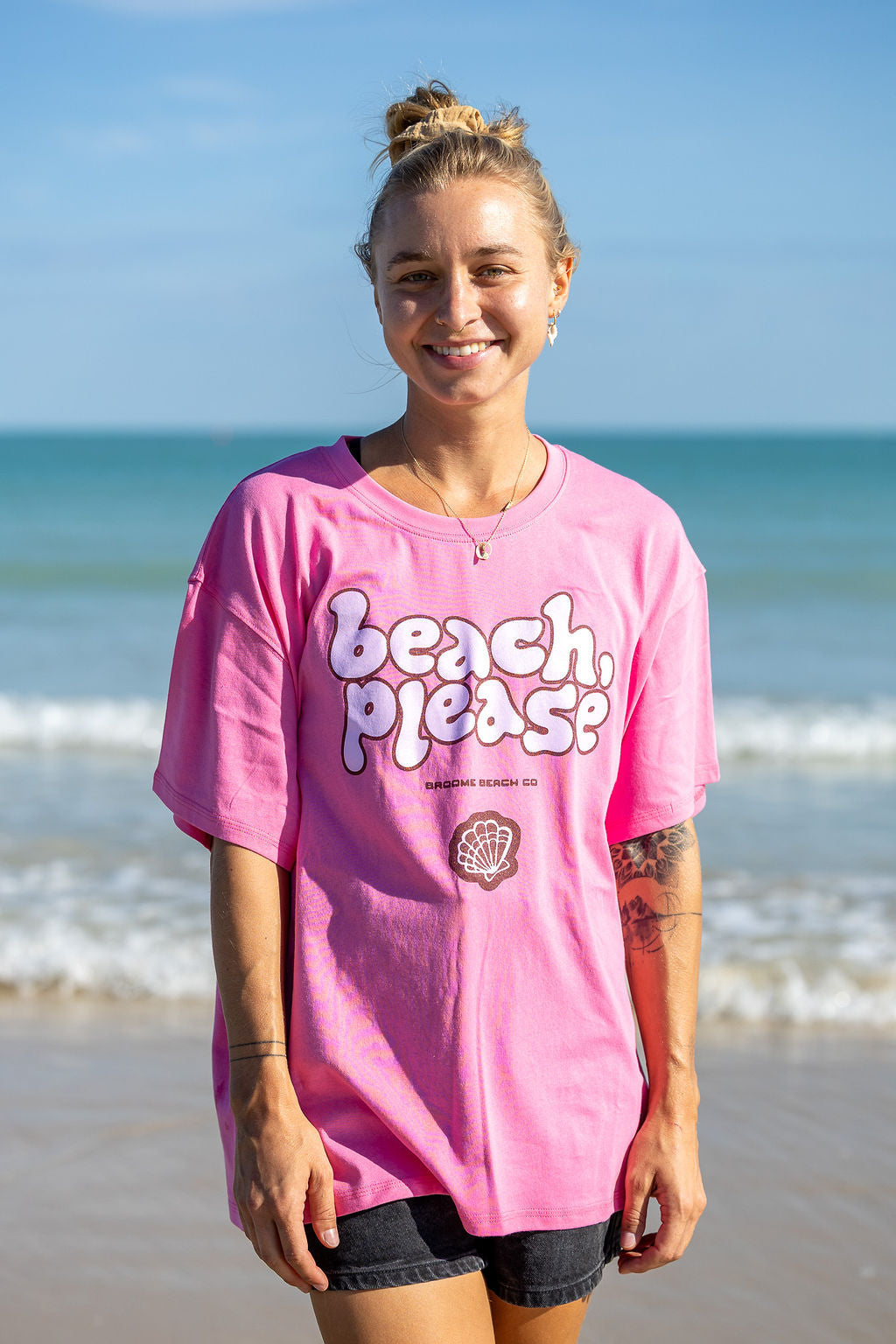 Ladies Shell Yeah - Pastel Lilac Box Tee