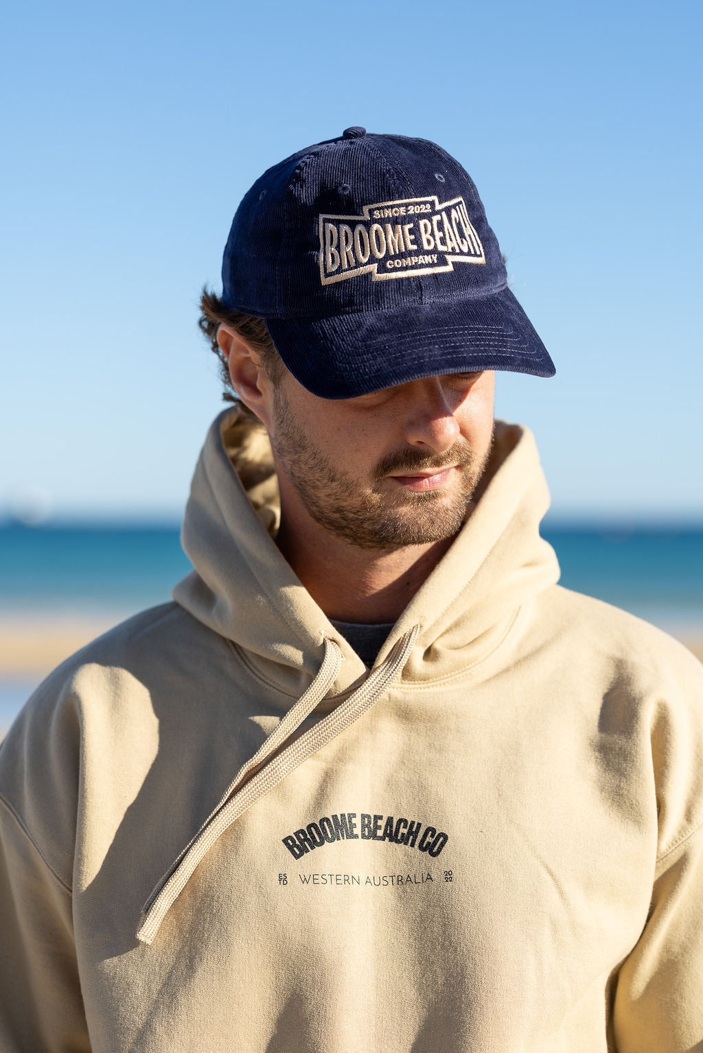 Premium Mens Hoodie - Tan Classic