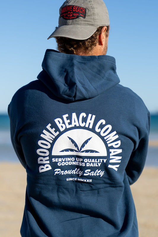 Mens Hoodie - Sea Blue Lightweight