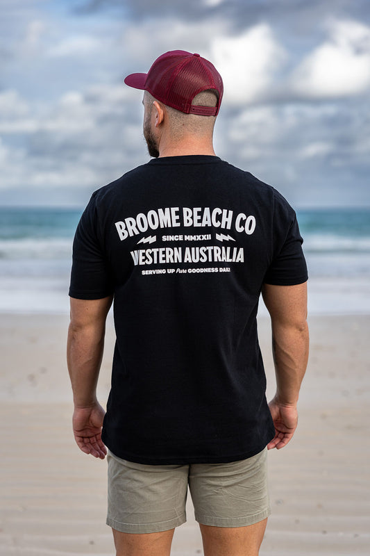 Common Tee - Black Moto Lightening