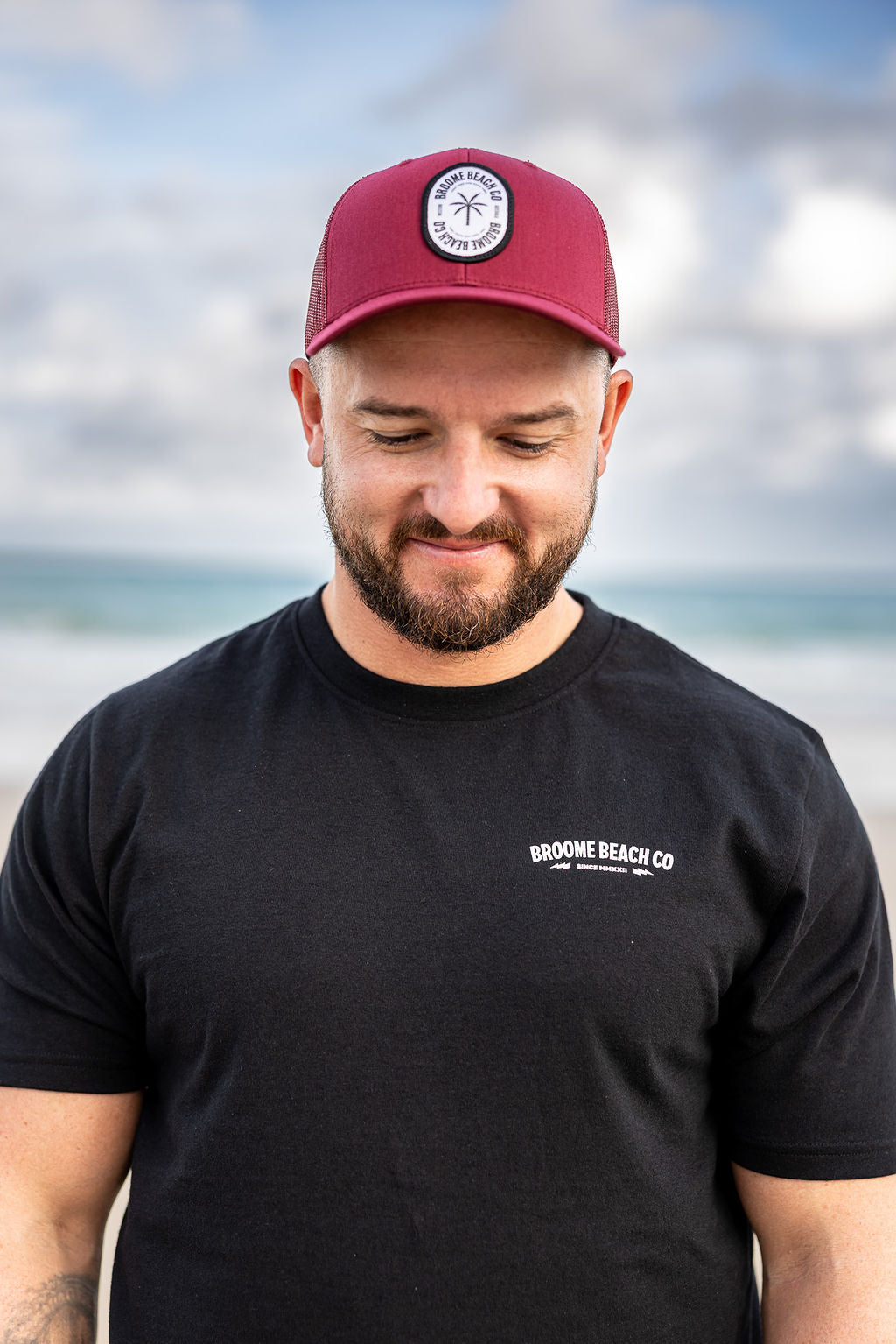 Beach Co Big Trucker - Oval Maroon