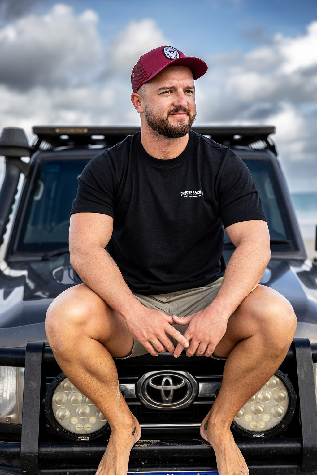 Common Tee - Black Moto Lightening