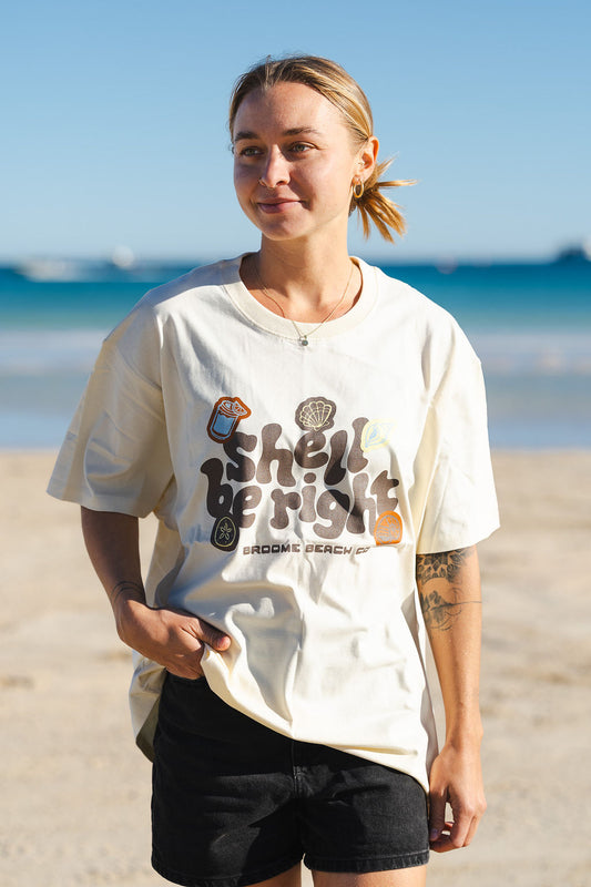 Shell Be Right - Brown & Gold