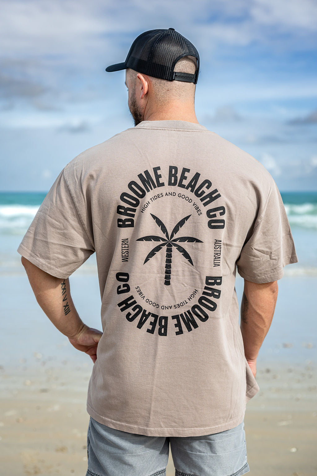 Mens Heavy Tee - Washed Dove Grey