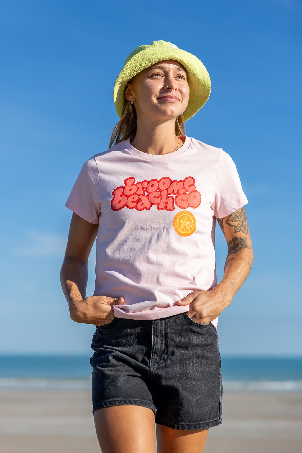 Ladies Dune Tee - Pink Bubble