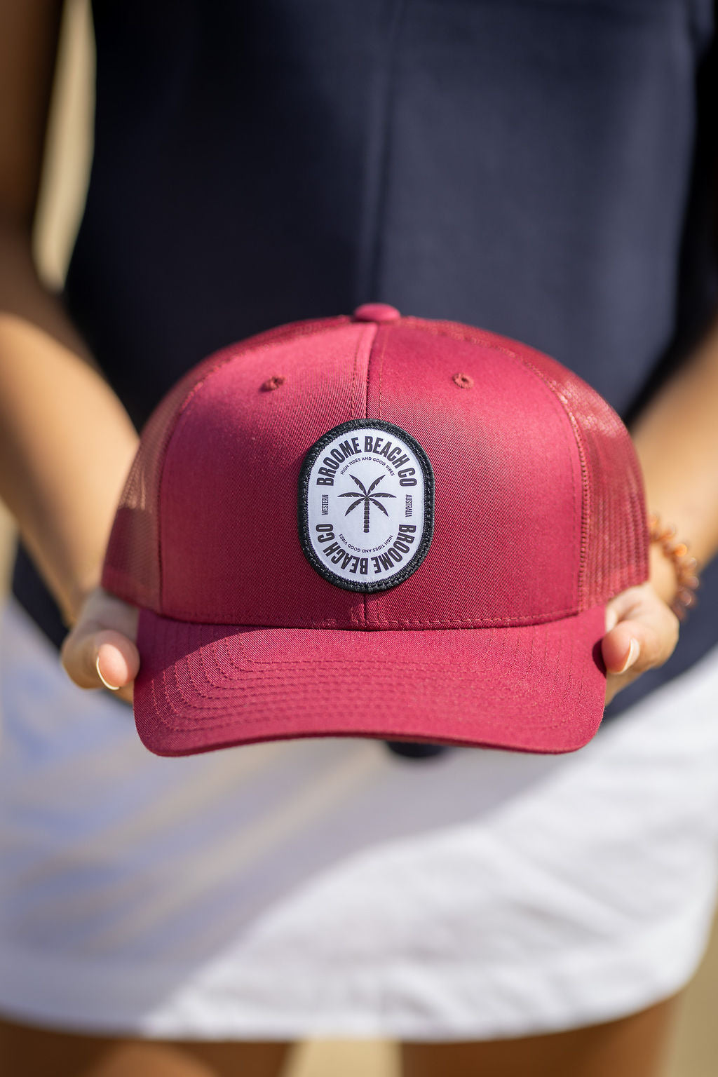 Beach Co Big Trucker - Oval Maroon