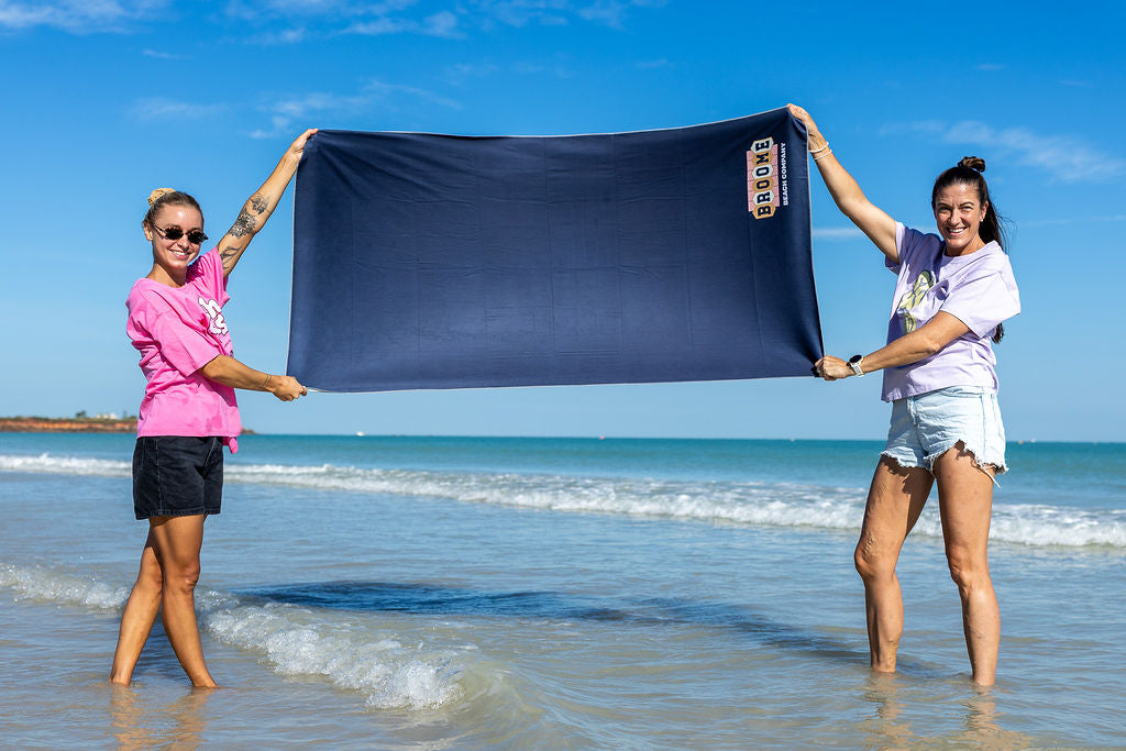 Microfibre Recycled Adventure Towel - Blue Billboard
