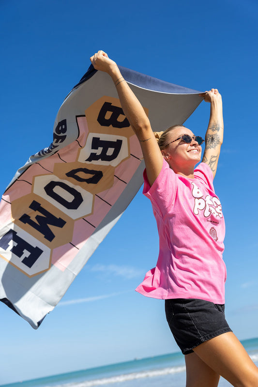 Microfibre Recycled Adventure Towel - Blue Billboard