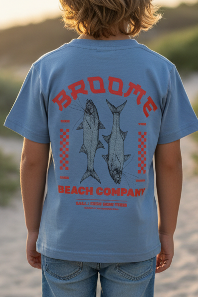 Kids Mini Coast Tee - Blue Threadfin