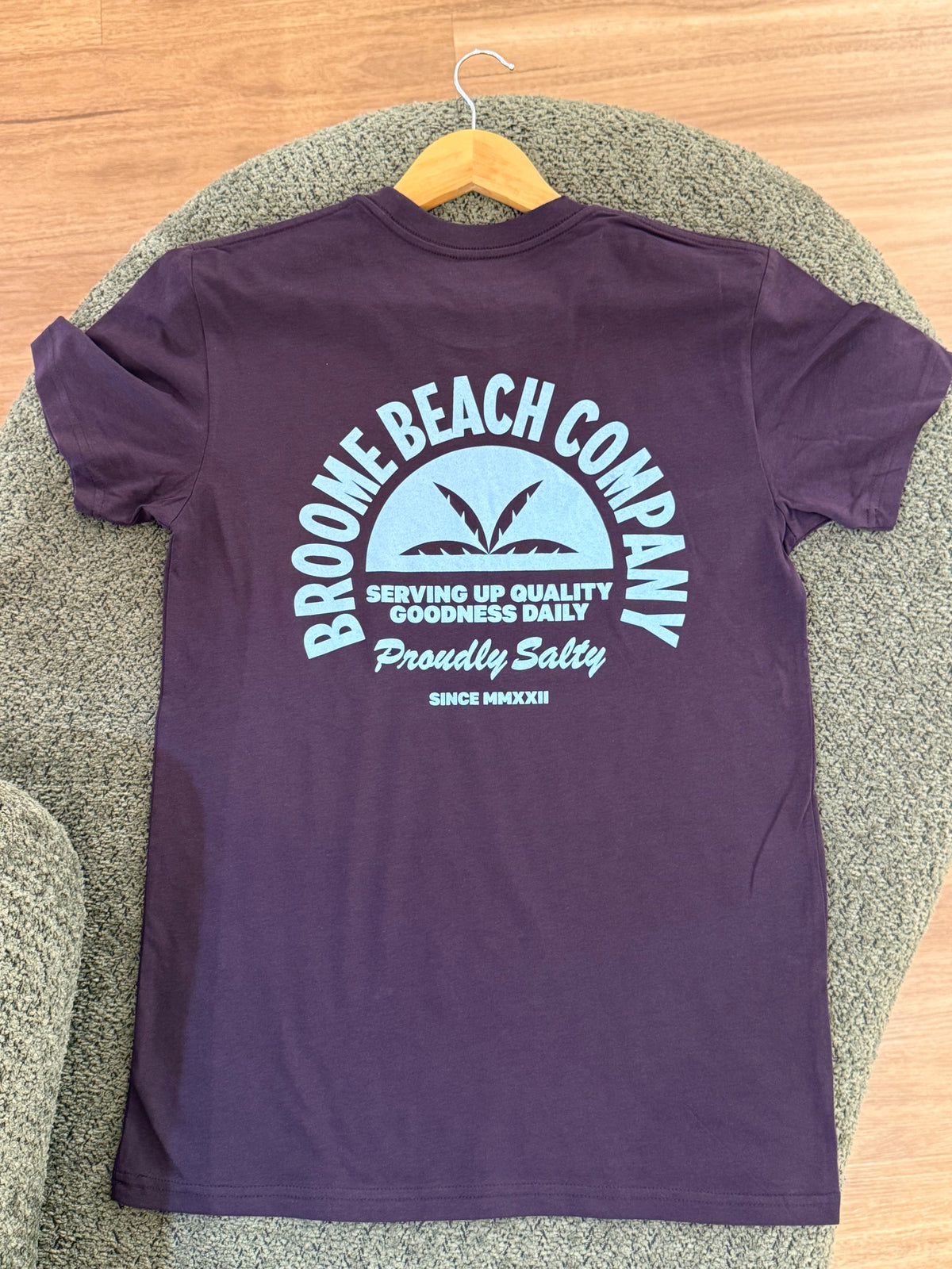 Coast Tee - Plum & Sky Blue
