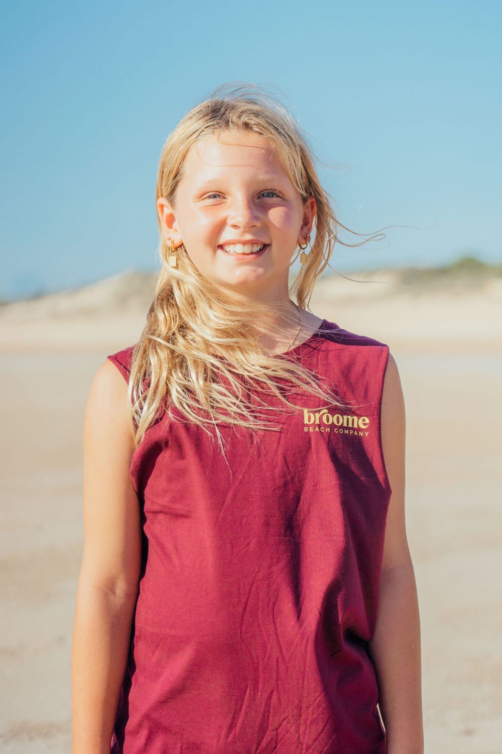 Kids Tank - Maroon