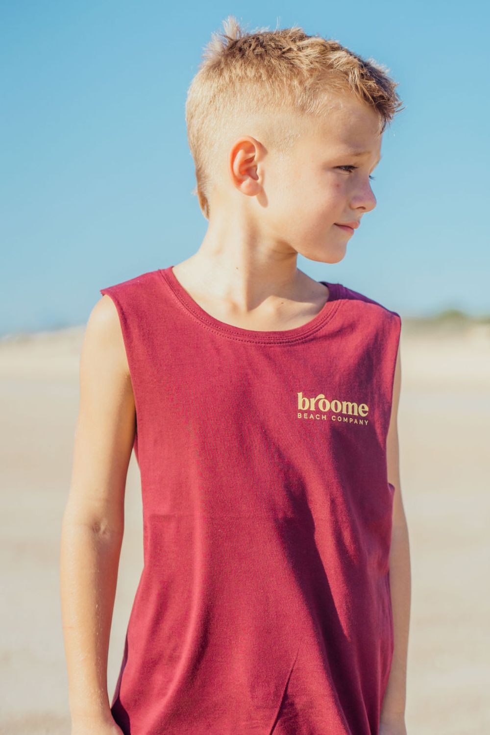 Kids Tank - Maroon