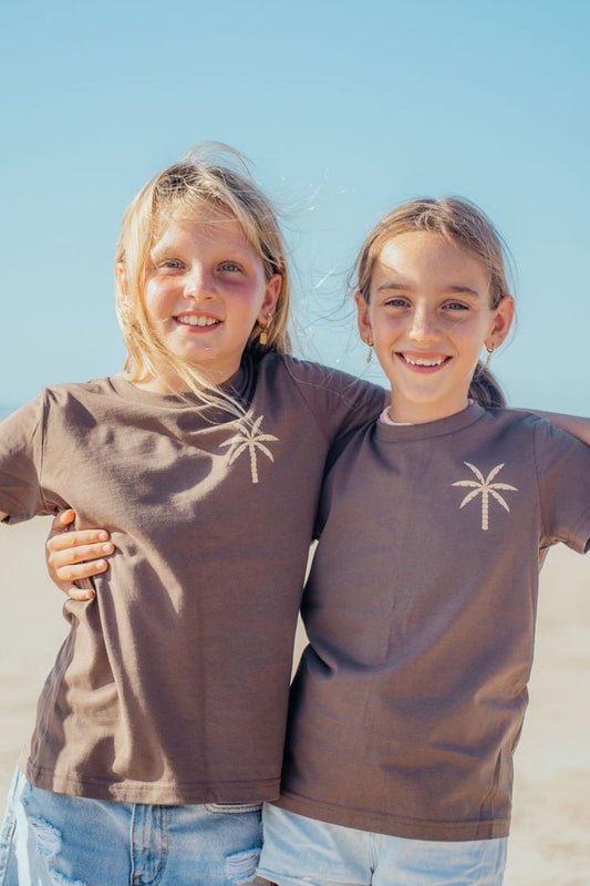 Kids Mini Coast Tee - Walnut