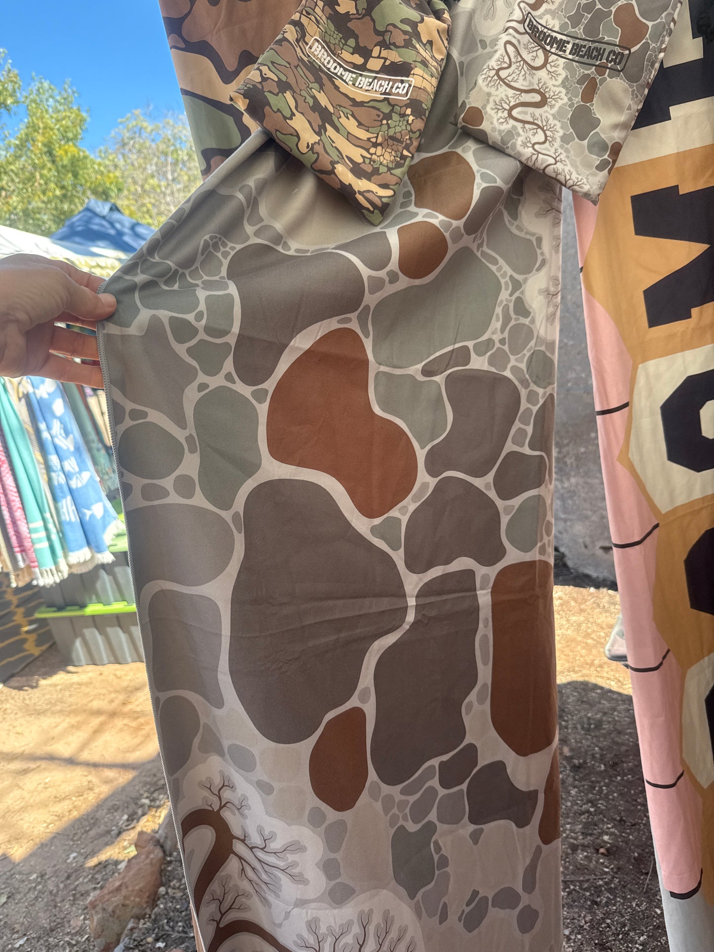 Microfibre Recycled Adventure Towel - King River Camo