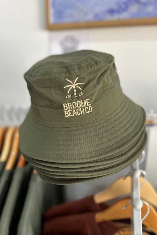 Lightweight Beach Co Bucket Hat - Army