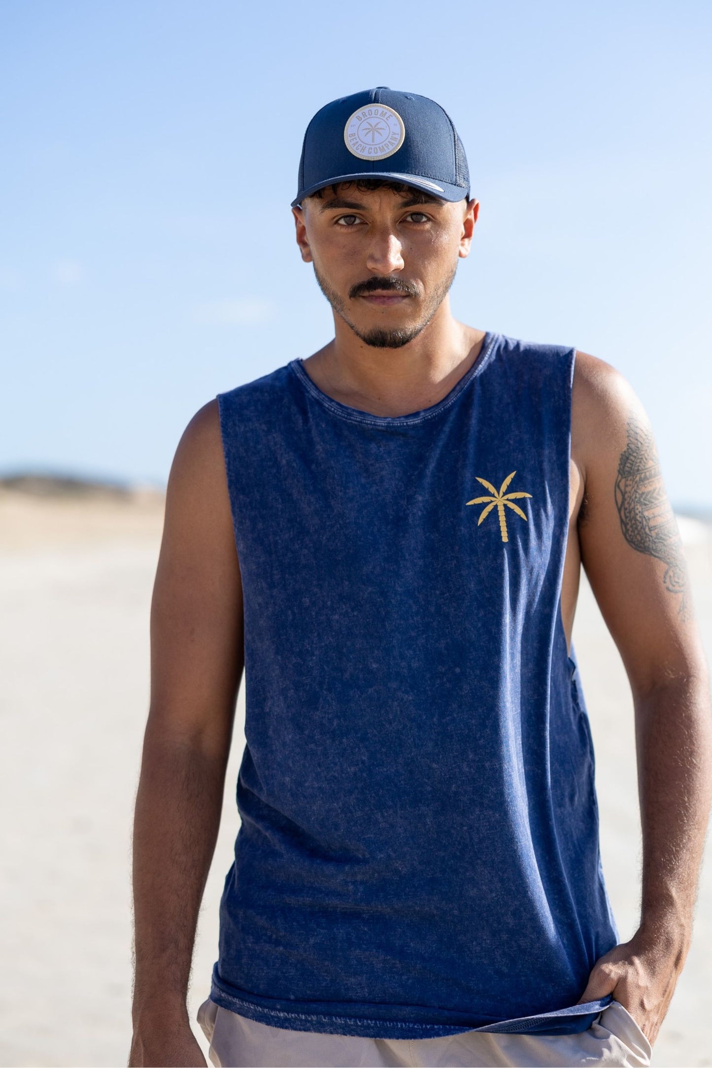 Beach Co Big Trucker - Navy Round