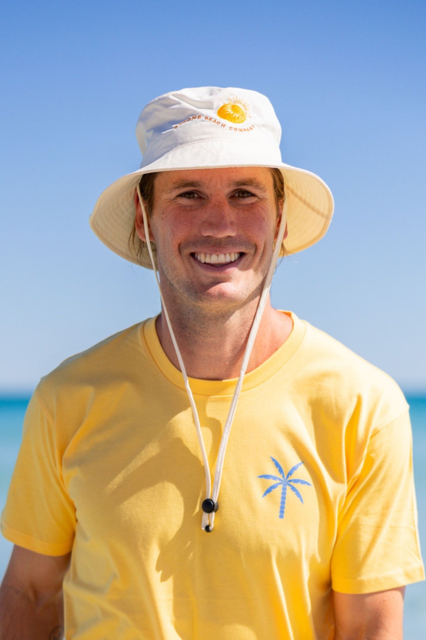 Beach Brimmed Fishing Hat - Cream
