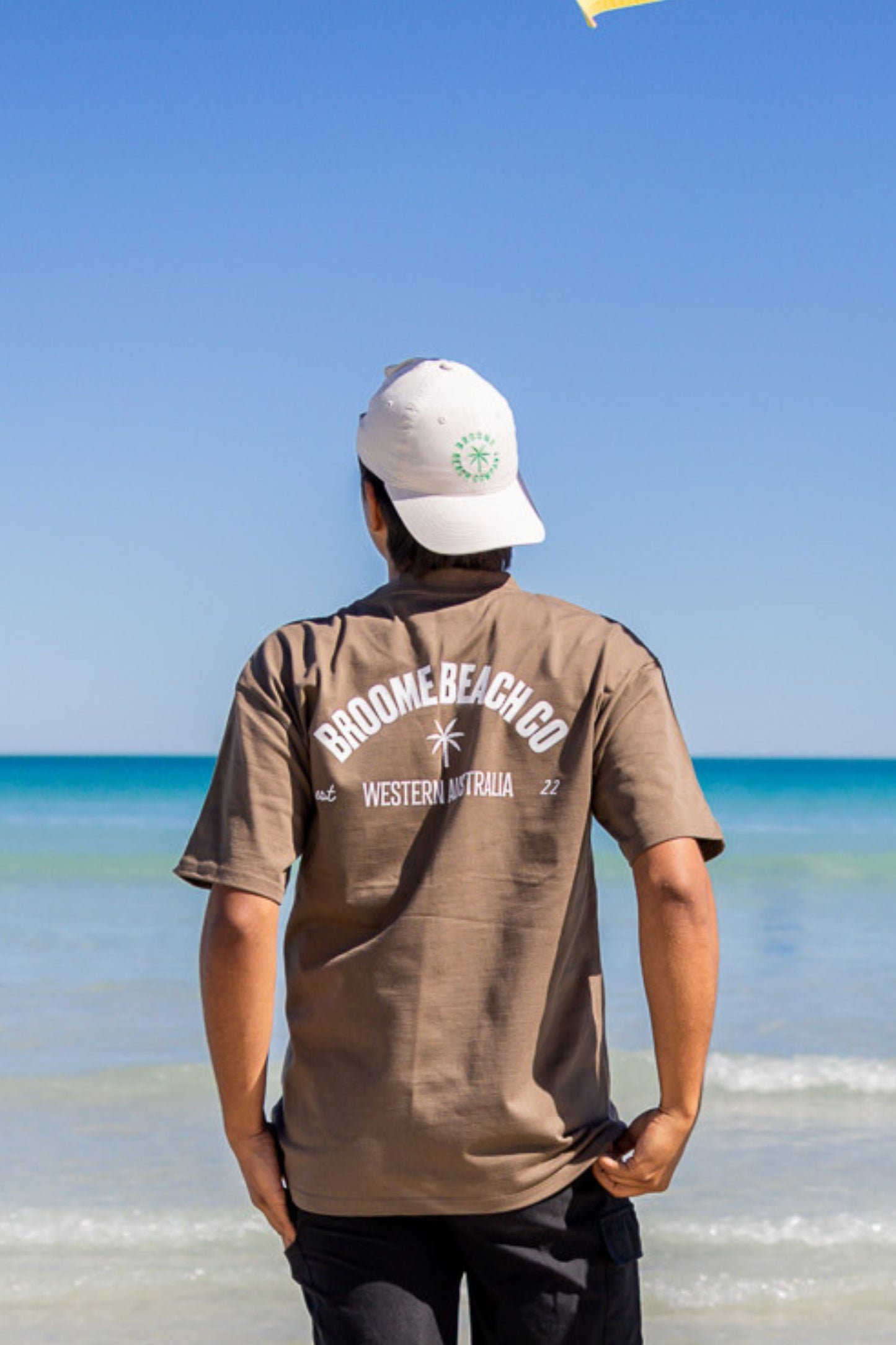 Washed Cotton Dad Cap - Bone & Green