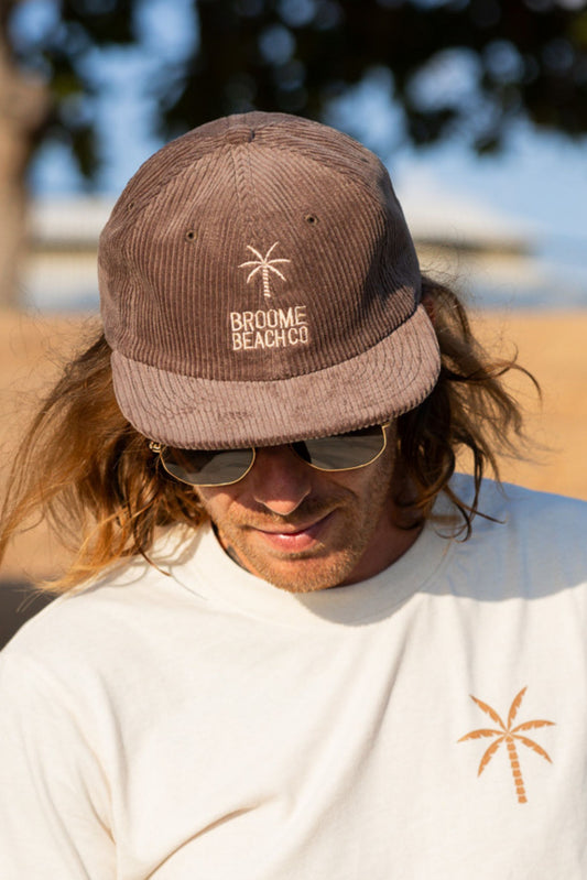 Retro Cord Cap - Brown