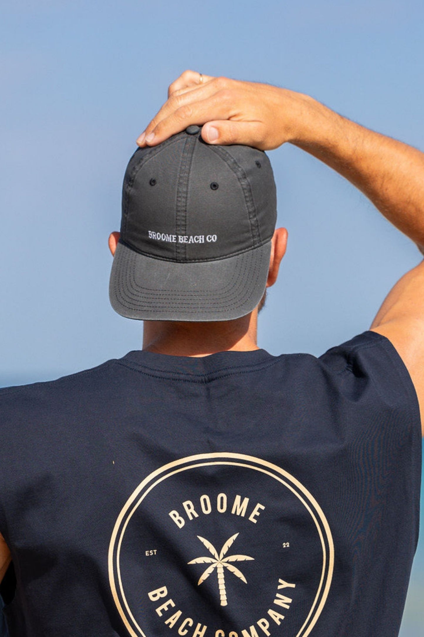 Washed Cotton Dad Cap - Black & Bold
