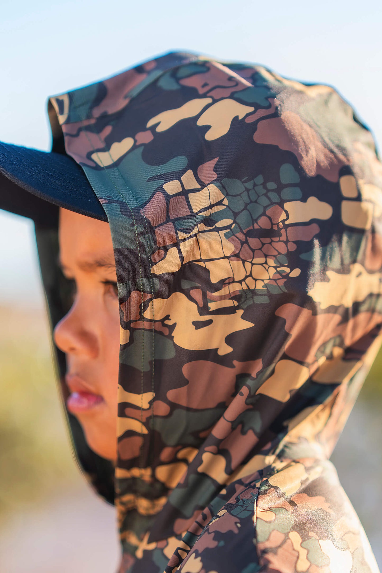 Kids Hooded Explore Shirt - Ord River
