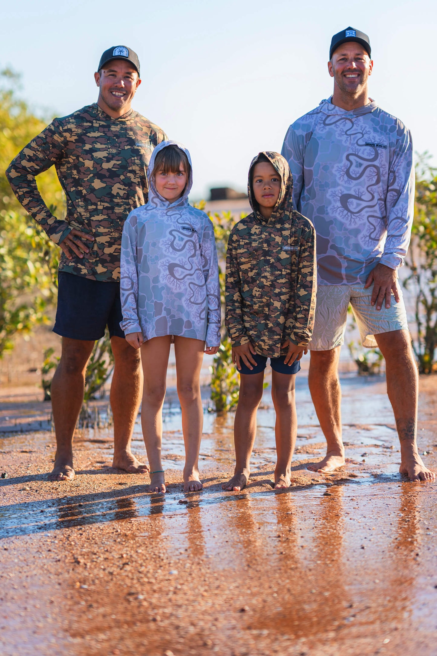 Kids Hooded Explore Shirt - Ord River